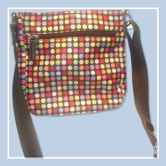 FRANCO SARTO | Cute Multi-colored Polka-dot Cross-body Messenger Bag | EUC - Picture 3 of 9